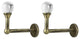 Urbanest Crystal Ball Crystal and Metal Drapery Holdback, Antique Brass, Set of