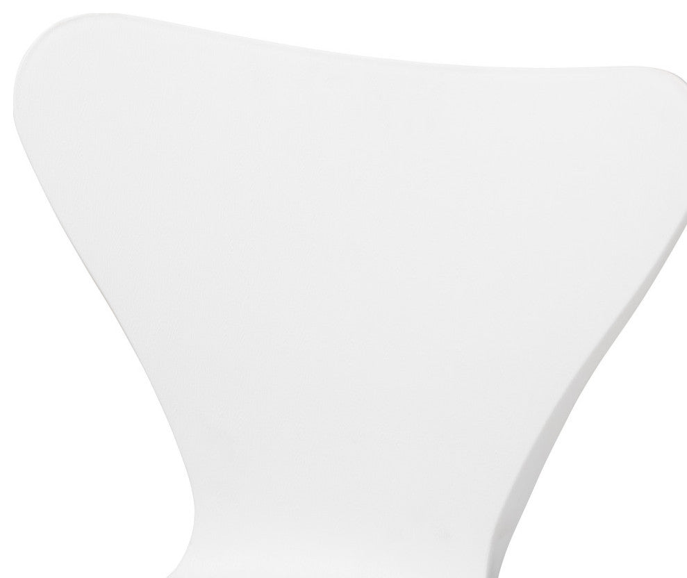 Tiffanie Modern 4-Piece Stackable Dining Chairs, White