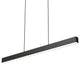 DALS Lighting LNPD48-CC Boulevard 48"W LED Linear Chandelier - Black