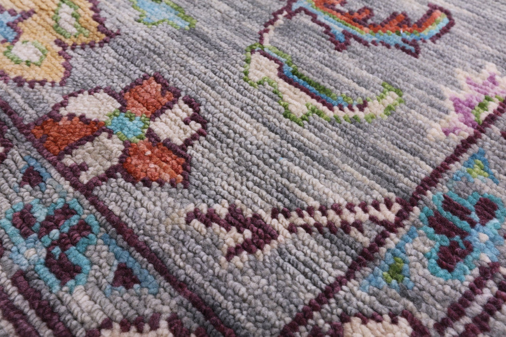 Turkish Oushak Handmade Wool Rug 8' 0" X 9' 10" - Q15686