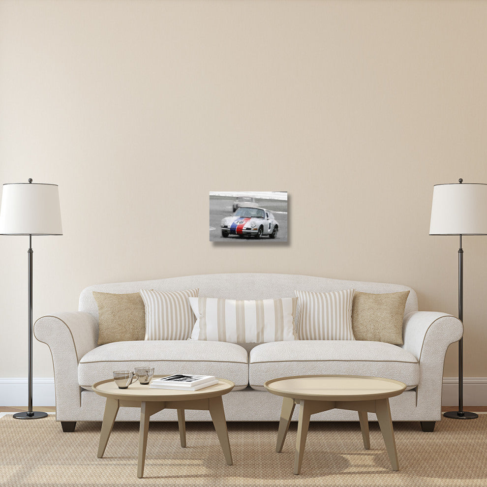 "Porsche 911 Race in Monterey Watercolor" Fine Art Print
