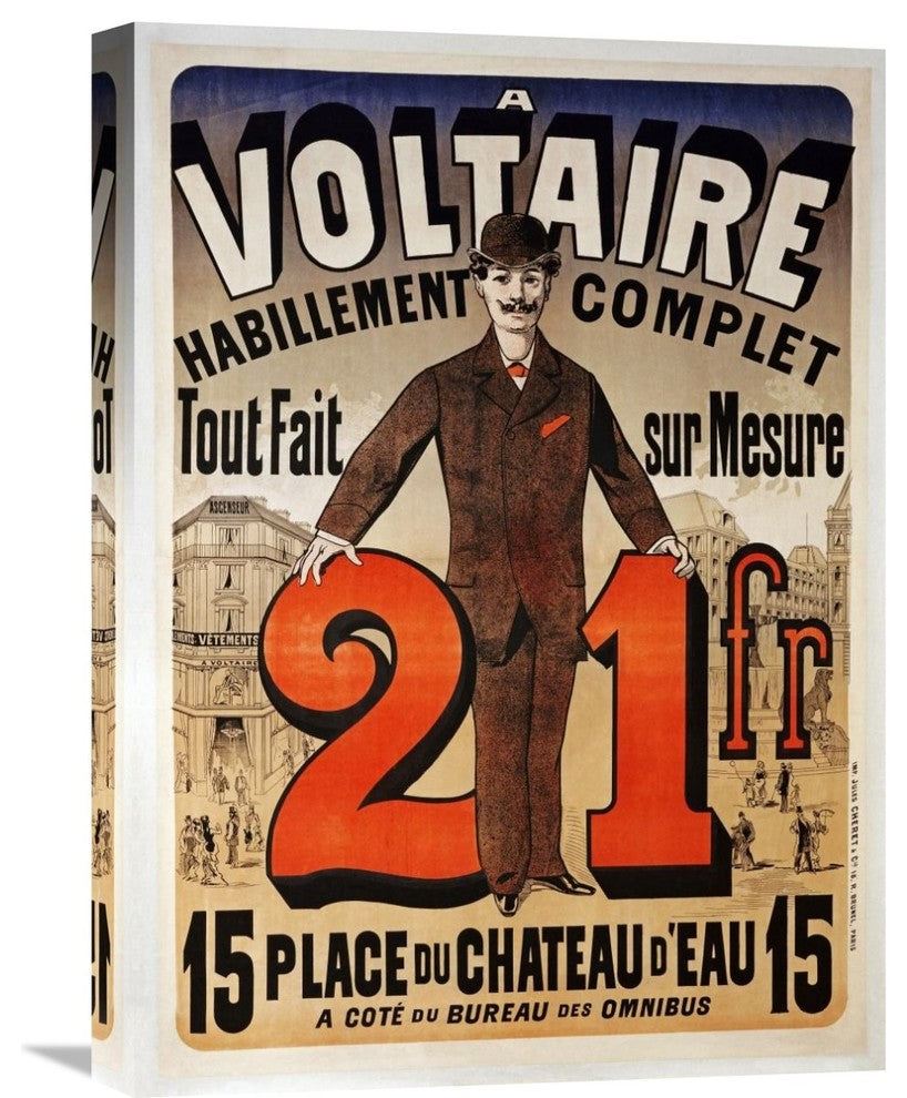 "A Voltaire" Artwork, 15" x 22"