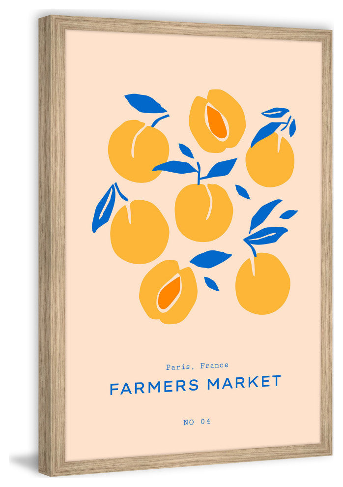 "Paris Farmers Market No 04" Framed Painting Print, 30x45