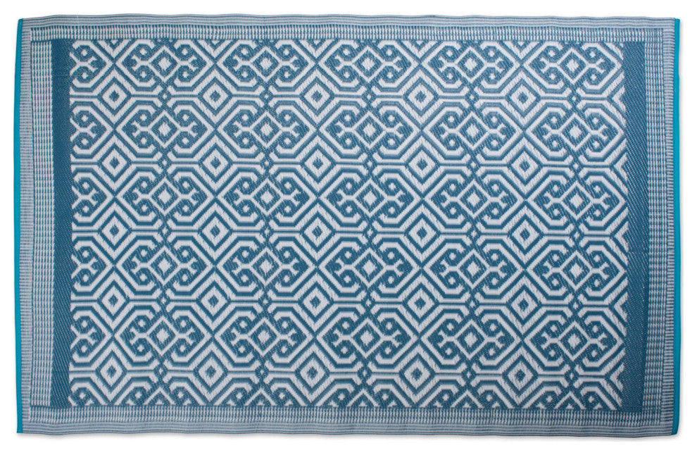 Blue Moroccan Outdoor Rug 4X6 Ft
