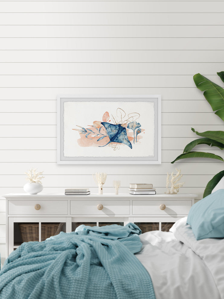 "On the Ocean Floor" Framed Painting Print, 36x24