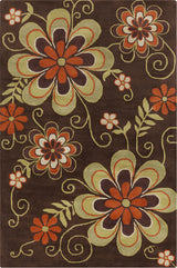 Allie Floral Contemporary Area Rug, 5'x7'6"