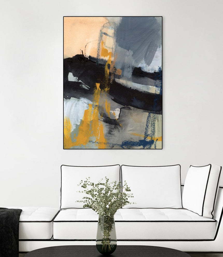 "Incite I" Framed Canvas by Giant Art 30"x40"