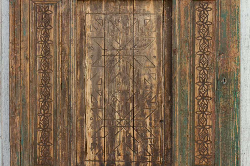 Great 19th Century Carved Moroccan Door