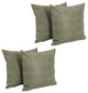 17" Tapestry Throw Pillows With Inserts, Set of 4, Sage Green