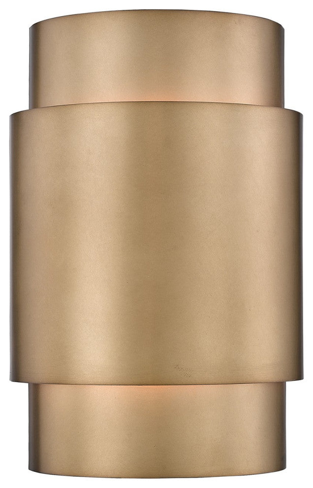 Zlite 739S-RB 2-Light Wall Sconce, Rubbed Brass