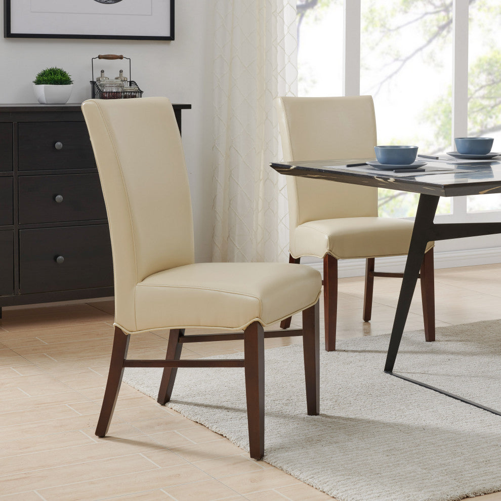 Milton Fabric Dining Side Chair, Cream