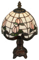 Meyda Lighting 132340 12"H Roseborder Mini Lamp