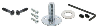 Single Craftsman Plate With Crystal Knob, Oil-Rubbed Bronze