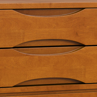 Harper Solid Hardwood End Table, Teak Brown