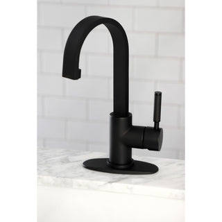 LS8610DKL Kaiser One-Handle 1-Hole Deck Mounted Bar Faucet, Matte Black