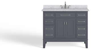 Fairmont Bathroom Vanity, Single Sink, 42", Maple Gray, Freestanding