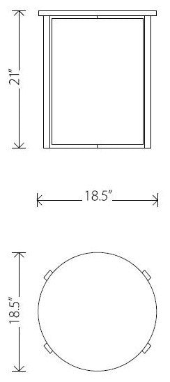 Rosa Side Table, Marble End Table, Black Round Marble Top, Brushed Gold Base