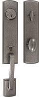 Briona Series Residential Single Cylinder Handle Set, Antique Silver, Left