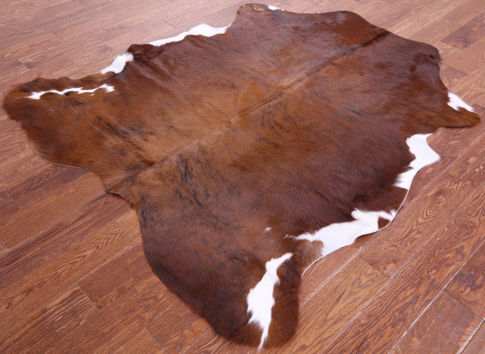 6' 0" X 5' 4" Natural Cowhide Rug C2053