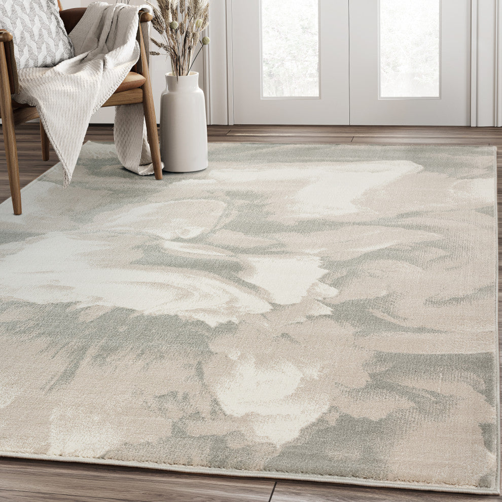 Abani Arto Collection ART170B Contemporary 3D Geometric Area Rug