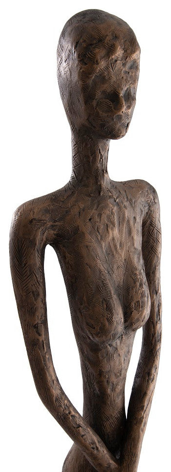 Skinny Female Sculpture, Bronze