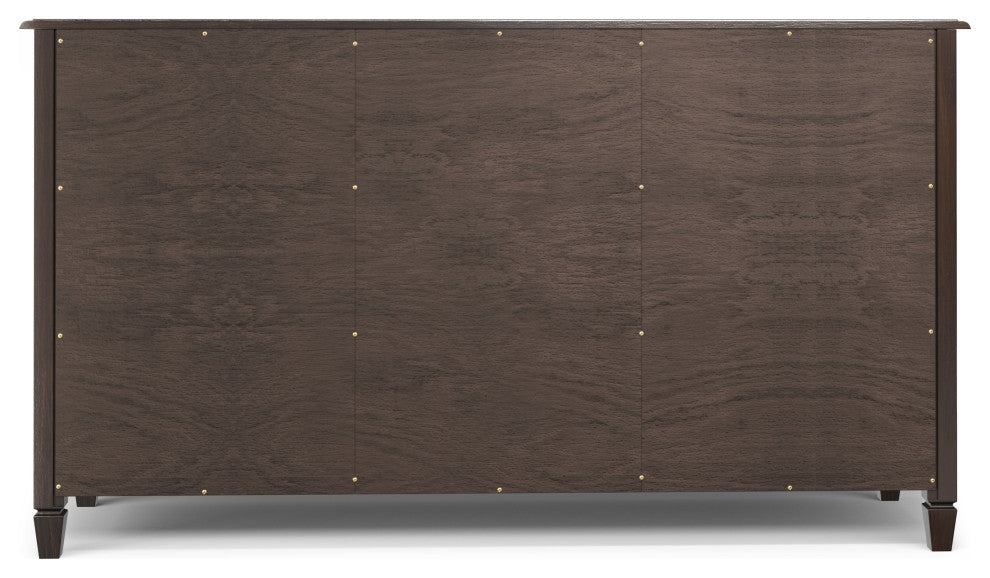 Connaught SOLID WOOD Wide Storage Cabinet Buffet, Chestnut Brown