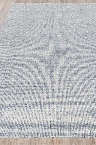 Caprice Handmade Hand-Tufted Wool Dark Blue/Ivory Area Rug, 10'x14'