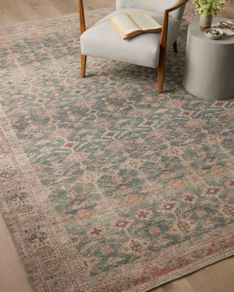 Angela Rose x Loloi Aubrey Aqua / Sand 2''-0" x 5''-0" Accent Rug