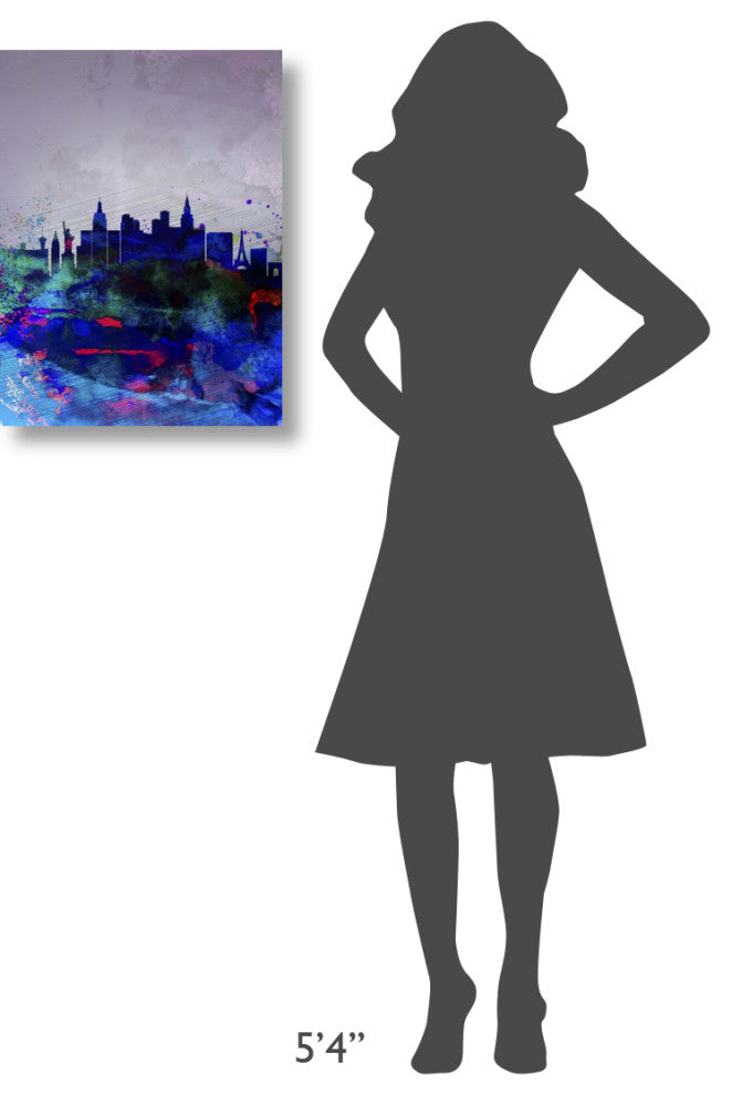 "Las Vegas Watercolor Skyline" Fine Art Print