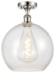 Innovations 516-1C-PN-G124-12-LED 1 Light Semi-Flush Mount, Polished Nickel
