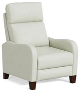 Sunset Trading Dana Pushback Leather Recliner, Pearl White