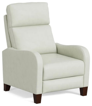 Sunset Trading Dana Pushback Leather Recliner, Pearl White