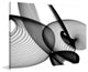 "Abstract Black and White 22-14-14" Print on Canvas by Irena Orlov