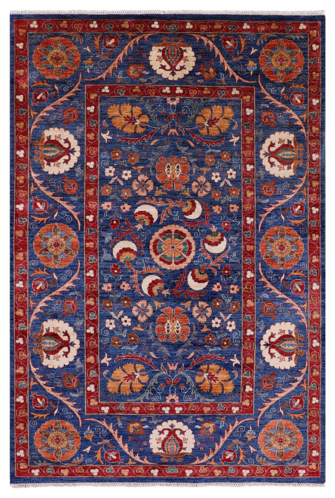 William Morris Hand-Knotted Wool Rug 6' 9" X 10' 0" Q5183