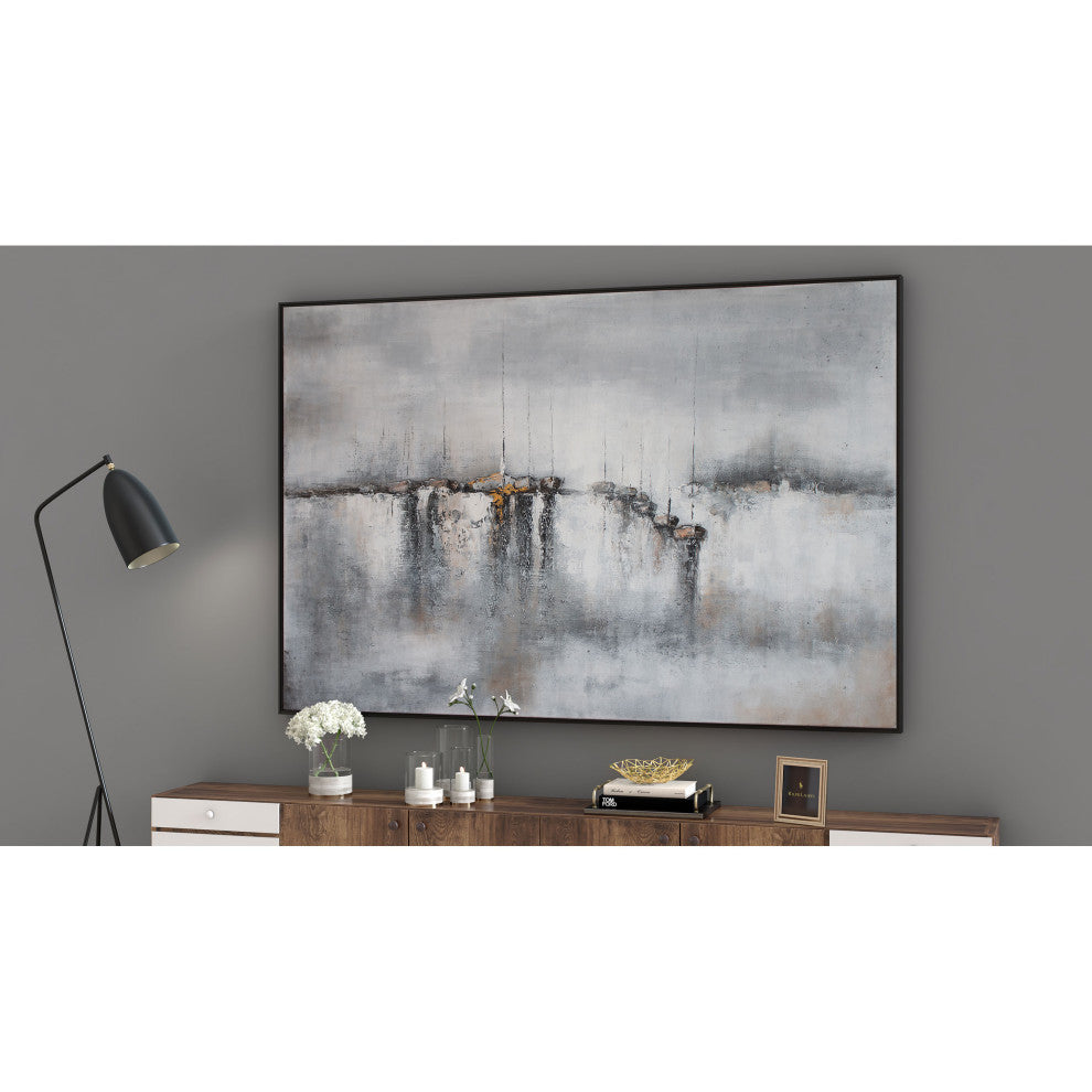 Hushed Breeze, Framed Hand Painted Canvas