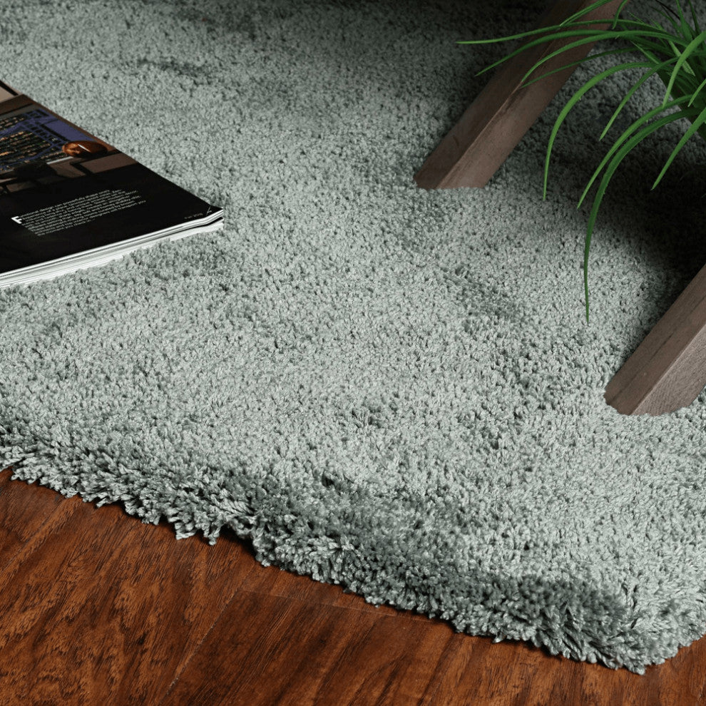 8'X10' Slate Blue Indoor Shag Rug