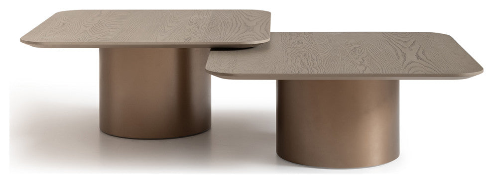 Canberra Short Cocktail Table, Light Ash