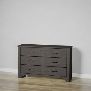 Carroll Stone Brown 6-Drawer Dresser