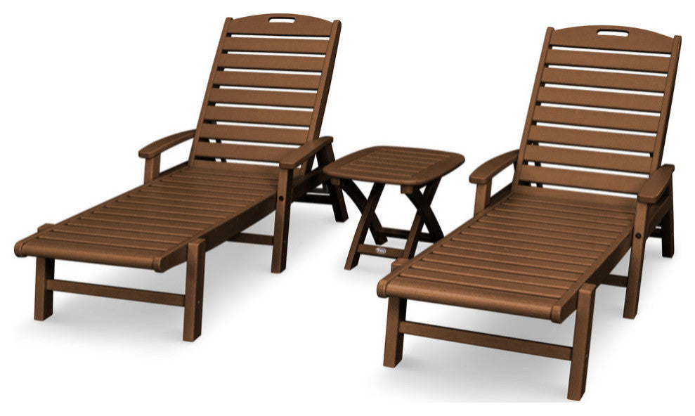 Trex Outdoor Furniture Yacht Club 3-Piece Chaise Set, Tree House