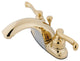 4" Centerset Bathroom Faucet, Polished Brass