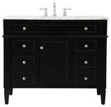 Elegant Lighting VF12542 Park Avenue 42" - Black