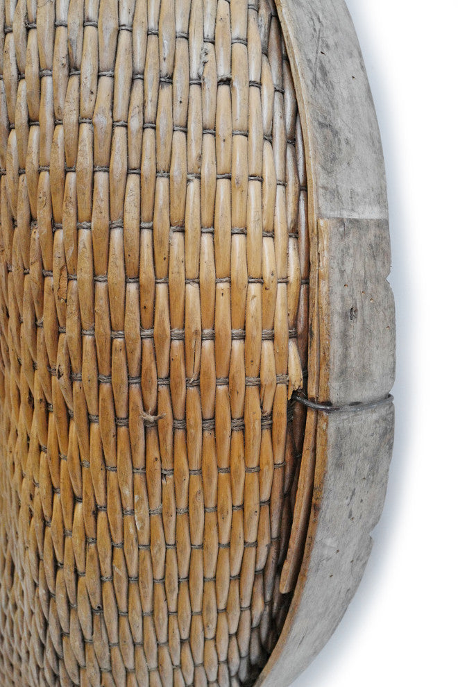 Consigned Jumbo Bamboo Grain Basket