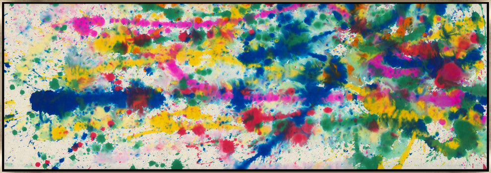 88x30 Smile Again I, Framed Artwork, Silver