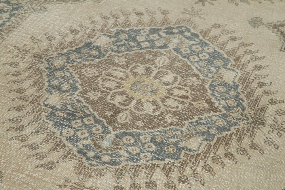 Rug N Carpet - Handmade Anatolian 4' 8" x 12' 5" Antique Runner Rug
