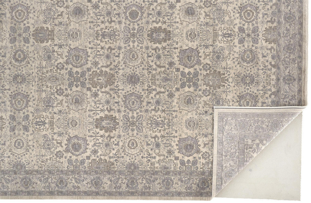 Weave & Wander Gilford Beige/Gray 7'10"x9'10" Power Loomed Area Rug