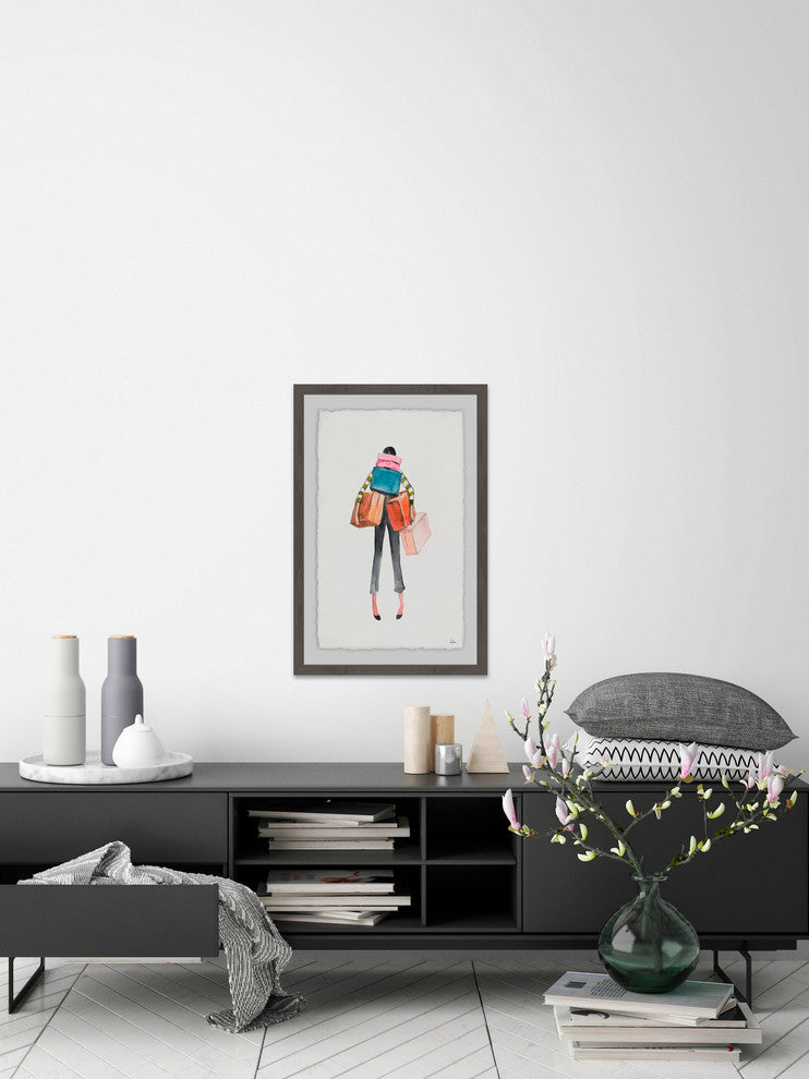 "Wandering" Framed Painting Print, 24"x36"