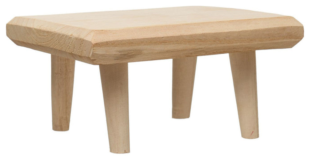 Paulownia Wood Footed Pedestal