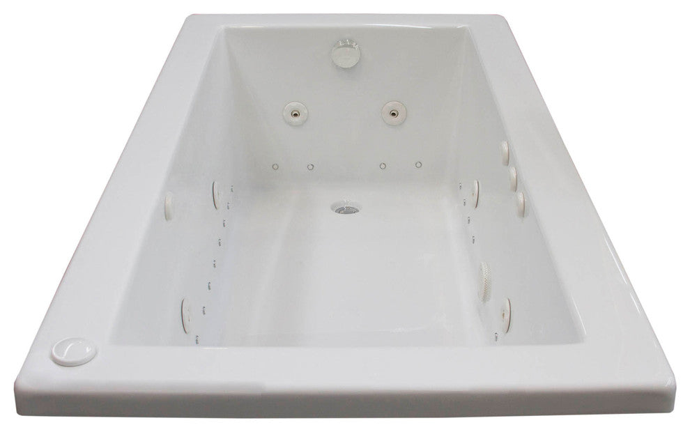 Bronzino 32 x 60 Rectangular Air & Whirlpool Drop-In Bathtub with Left Drain