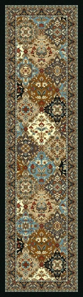 Badillo Rug, Blue, 2'x8', Runner