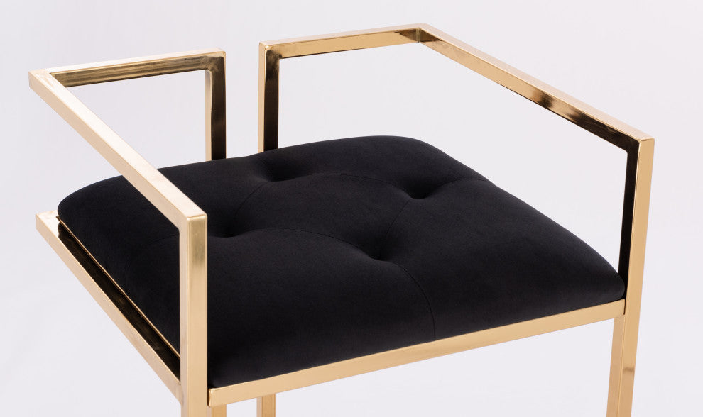 Mila Gold Velvet stool
